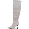 image:imageKARL LAGERFELD Womens Kian Tall Knee High Boot With Stiletto HeelFaux Suede Grey
