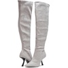 image:imageKARL LAGERFELD Womens Kian Tall Knee High Boot With Stiletto HeelFaux Suede Grey