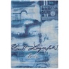 image:imageKARL LAGERFELD Womens Landscape Oversized Holiday ScarfOcean Blue