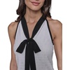 image:imageKARL LAGERFELD Womens Light Contrasting Colors Sleeveless Mini DressSoft WhiteBlack