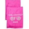 image:imageKARL LAGERFELD Womens Lightweight Krystal Sunglasses PashminaFucshia