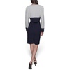image:imageKARL LAGERFELD Womens Long Sleeve Contrasting Colors JacketSoft WhiteMarine