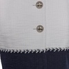 image:imageKARL LAGERFELD Womens Long Sleeve Contrasting Colors JacketSoft WhiteMarine