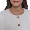 image:imageKARL LAGERFELD Womens Long Sleeve Contrasting Colors JacketSoft WhiteMarine