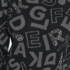 image:imageKARL LAGERFELD Womens Long Sleeve Crew Neck All Over Logo SweaterBlackGunmetal