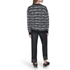 image:imageKARL LAGERFELD Womens Long Sleeve Crew Neck All Over Logo SweaterNew BlackSoft White