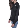 image:imageKARL LAGERFELD Womens Long Sleeve Crew Neck Bejewled Eiffel Tower SweaterBlack