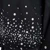 image:imageKARL LAGERFELD Womens Long Sleeve Crew Neck Bejewled French Terry SweatshirtBlack