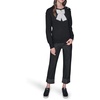 image:imageKARL LAGERFELD Womens Long Sleeve Crew Neck Bow SweaterBlackSoft White