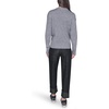 image:imageKARL LAGERFELD Womens Long Sleeve Crew Neck Bow SweaterDown Grey HeatherBlack