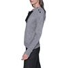 image:imageKARL LAGERFELD Womens Long Sleeve Crew Neck Bow SweaterDown Grey HeatherBlack