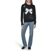 image:imageKARL LAGERFELD Womens Long Sleeve Crew Neck Bow Tattoo SweaterBlackSoft White