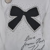 image:imageKARL LAGERFELD Womens Long Sleeve Crew Neck Bow Tattoo SweaterSoft WhiteBlack