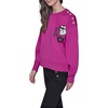 image:imageKARL LAGERFELD Womens Long Sleeve Crew Neck Choupette Patch Scuba SweatshirtBright Jewel Pink