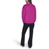 image:imageKARL LAGERFELD Womens Long Sleeve Crew Neck Choupette Patch Scuba SweatshirtBright Jewel Pink