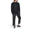 image:imageKARL LAGERFELD Womens Long Sleeve Crew Neck Cool Choupette SweaterBlack