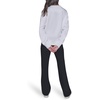 image:imageKARL LAGERFELD Womens Long Sleeve Crew Neck Fashion Girl Scuba SweatshirtSoft White