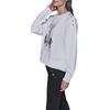 image:imageKARL LAGERFELD Womens Long Sleeve Crew Neck Fashion Girl Scuba SweatshirtSoft White