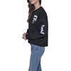 image:imageKARL LAGERFELD Womens Long Sleeve Crew Neck Karl Patch Fleece SweatshirtBlack