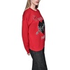 image:imageKARL LAGERFELD Womens Long Sleeve Crew Neck Tattoo Heart SweaterAdmiral Red