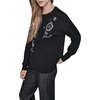 image:imageKARL LAGERFELD Womens Long Sleeve Crew Neck Whimsy SweaterBlack