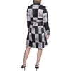 image:imageKARL LAGERFELD Womens Long Sleeve Printed Twill Wear to Work Shirt DressBlackBirch Multi