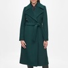 image:imageKARL LAGERFELD Womens Luxe Twill Classic Belted MaxiEmerald