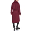 image:imageKARL LAGERFELD Womens Luxe Twill Classic Maxi PeacoatBurgundy