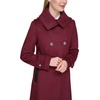 image:imageKARL LAGERFELD Womens Luxe Twill Classic Maxi PeacoatBurgundy