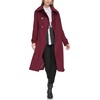 image:imageKARL LAGERFELD Womens Luxe Twill Classic Maxi PeacoatBurgundy