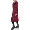 image:imageKARL LAGERFELD Womens Luxe Twill Classic Maxi PeacoatBurgundy
