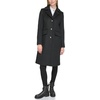 image:imageKARL LAGERFELD Womens Luxe Twill Classic Stitch CoatBlack