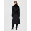 image:imageKARL LAGERFELD Womens Luxe Wool Classic Long Wrap Coat W FurBlack
