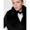 image:imageKARL LAGERFELD Womens Luxe Wool Classic Long Wrap Coat W FurBlack