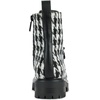 image:imageKARL LAGERFELD Womens Makenzie Lace Up Combat Boot With PinsBlackWhite