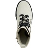 image:imageKARL LAGERFELD Womens Makenzie Lace Up Combat Boot With PinsSoft White