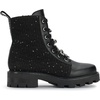 image:imageKARL LAGERFELD Womens Mela Platform Combat BootBlackSilver