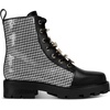 image:imageKARL LAGERFELD Womens Mela Platform Combat BootBlackWhite