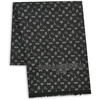 image:imageKARL LAGERFELD Womens Metallic Icon Print Lightweight PashminaBlack