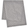 image:imageKARL LAGERFELD Womens Metallic Icon Print Lightweight PashminaGrey