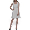 image:imageKARL LAGERFELD Womens Mini Scoop Neck a Line DressSoft White