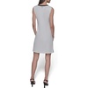 image:imageKARL LAGERFELD Womens Patterned Scoop Neck Sleeveless Aline DressSoft WhiteFuschia Combo