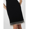 image:imageKARL LAGERFELD Womens Pearl Trim Sleeveless Round Neck Sheath DressBlack