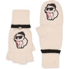 image:imageKARL LAGERFELD Womens Sassy Choupette Flip Top GlovesIvory