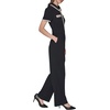 image:imageKARL LAGERFELD Womens Short Sleeve Scuba Crepe Casual JumpsuitBlackBirch Multi