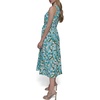 image:imageKARL LAGERFELD Womens Sleeveless Square Neck Tie Waist Midi DressBlue Hydrangea Combo