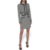 image:imageKARL LAGERFELD Womens Trim Piping Cropped Long Sleeve JacketBlack Soft White