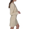 image:imageKARL LAGERFELD Womens Tweed Printed Scoop Neck Cropped JacketFreesia YellowSoft White