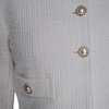 image:imageKARL LAGERFELD Womens Tweed Printed Scoop Neck Cropped JacketIvory