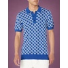 image:imageKarl Lagerfeld Mens All Over Logo Sweater Polo CottonBlue